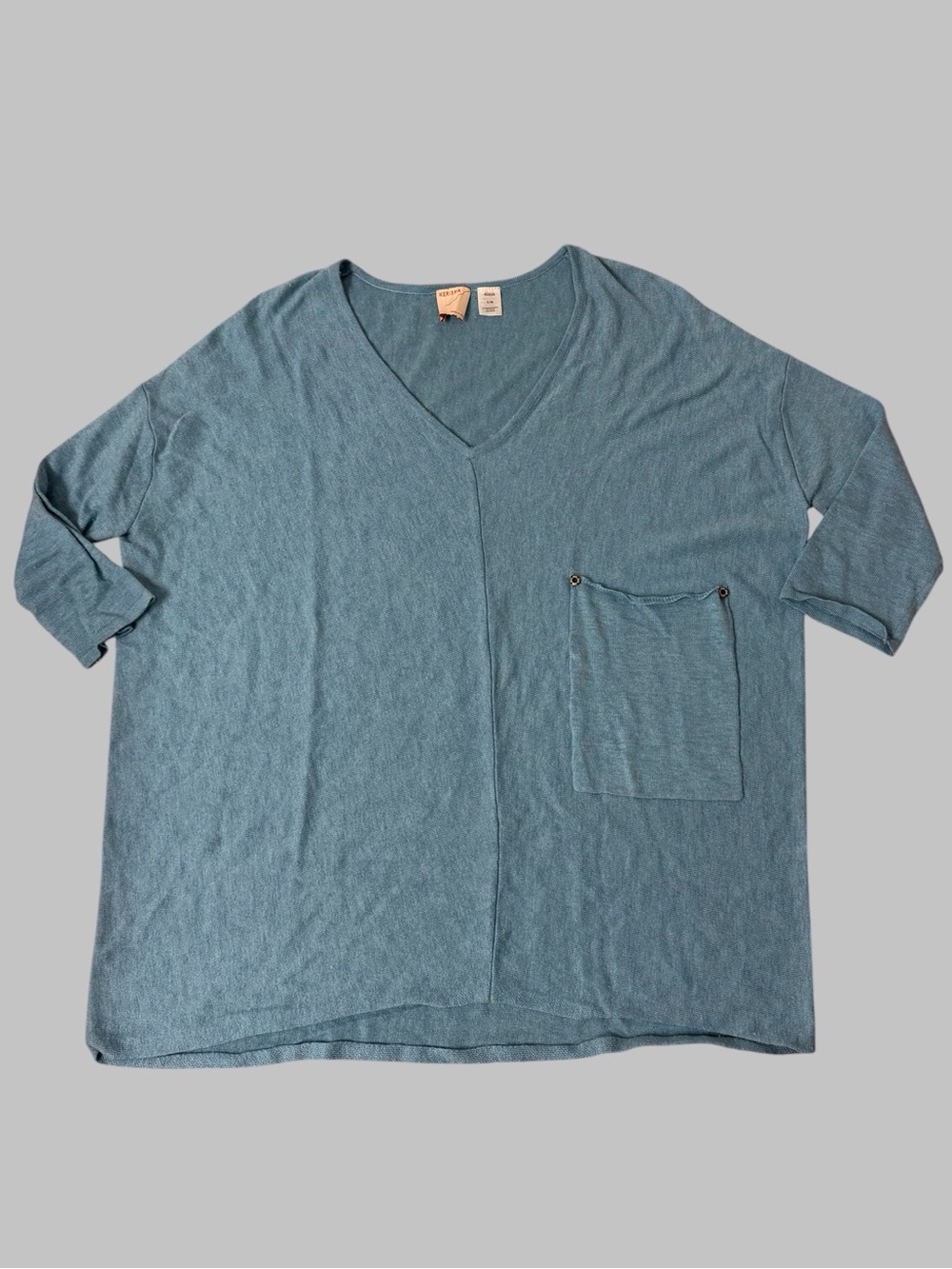 Kerisma Blue Front-Pocket Slouchy Sweater
